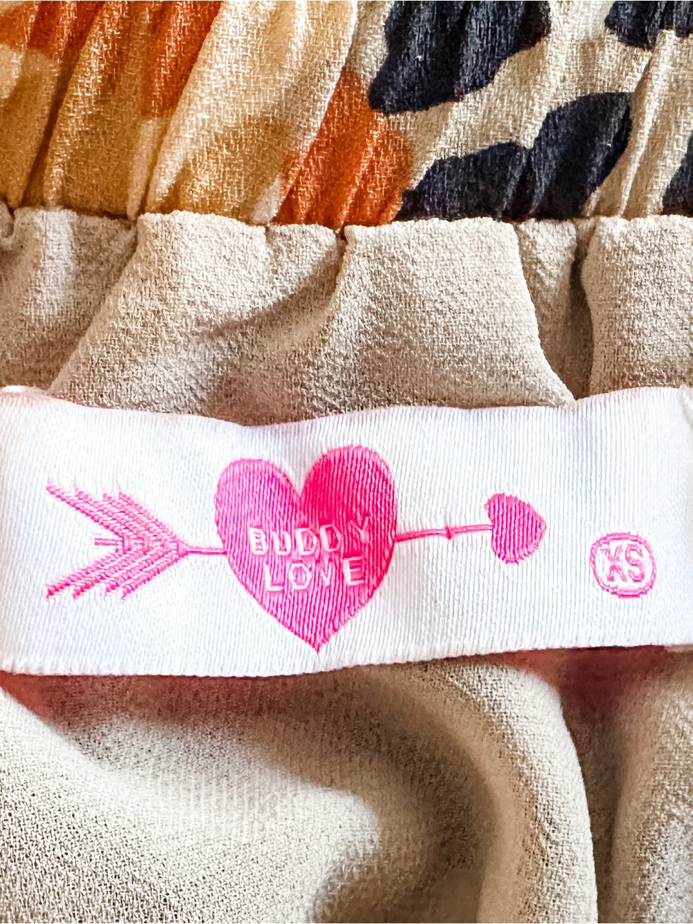 Buddy Love Tiered Skirt with Pink, Orange, Black Accents - Picture 2 of 4
